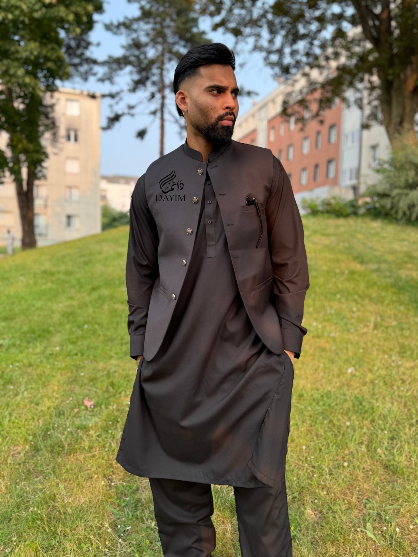 SAHIL - Kurta Trouser Noir