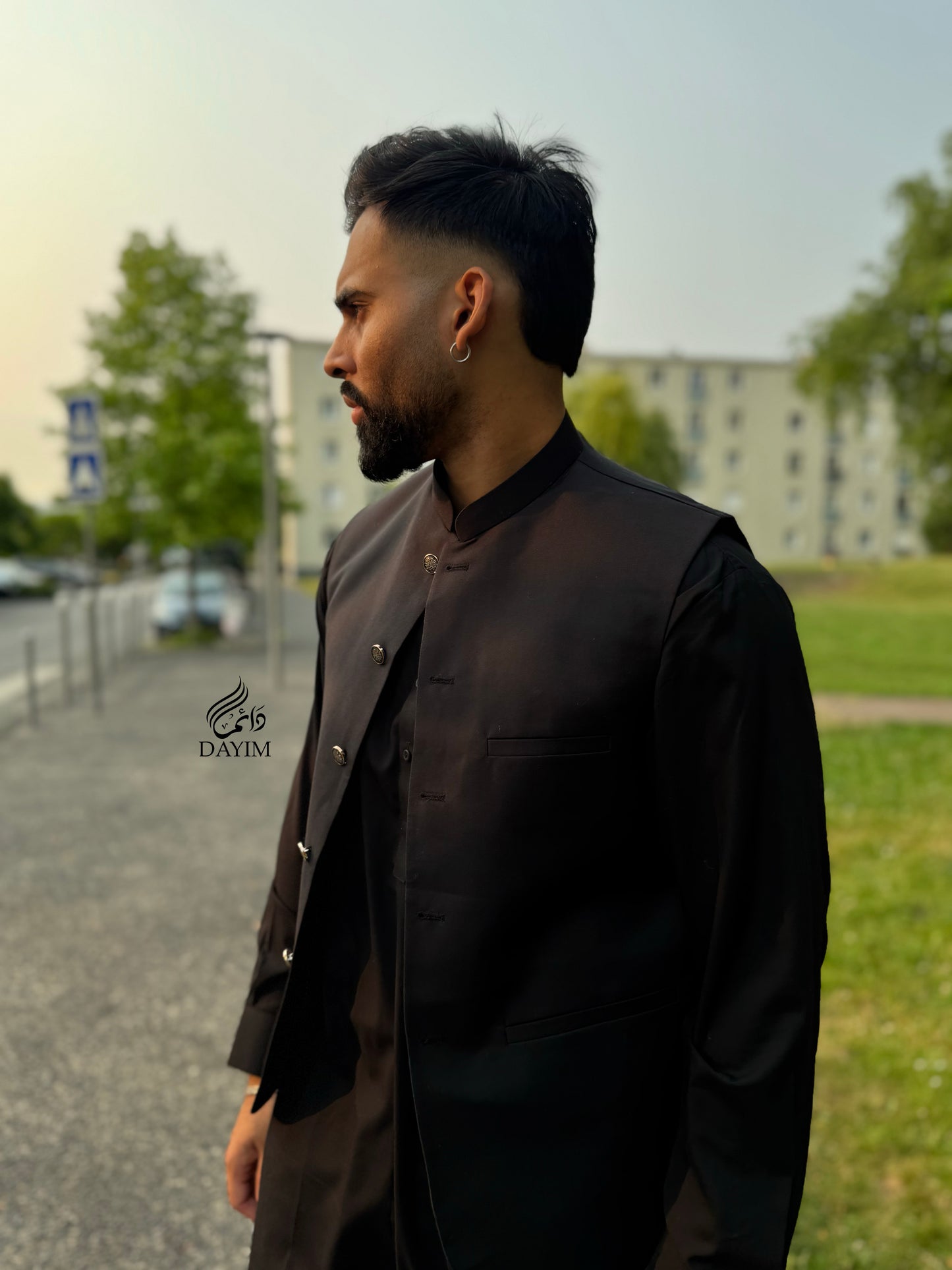 SAHIL - Kurta Trouser Noir