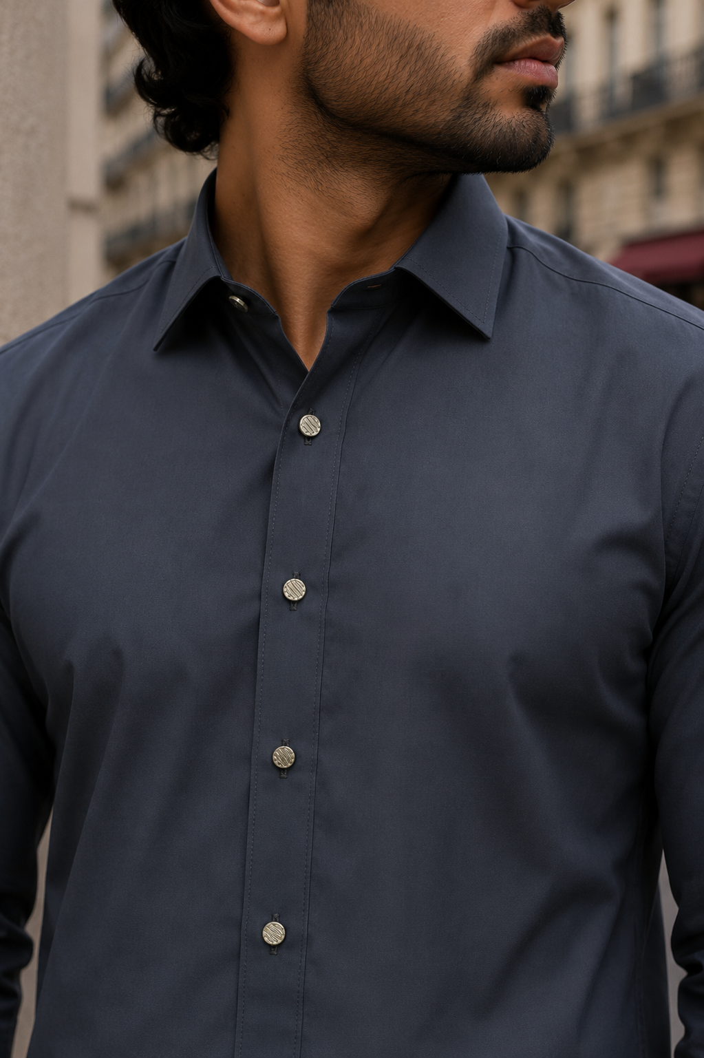 SUIT UMAR Gris bleu marine