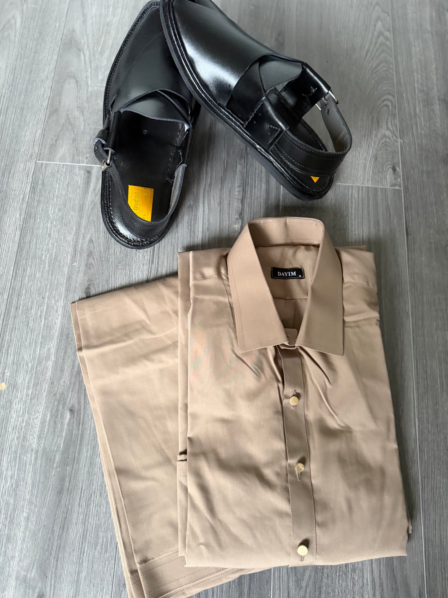 Camel foncé - Shalwar kameez