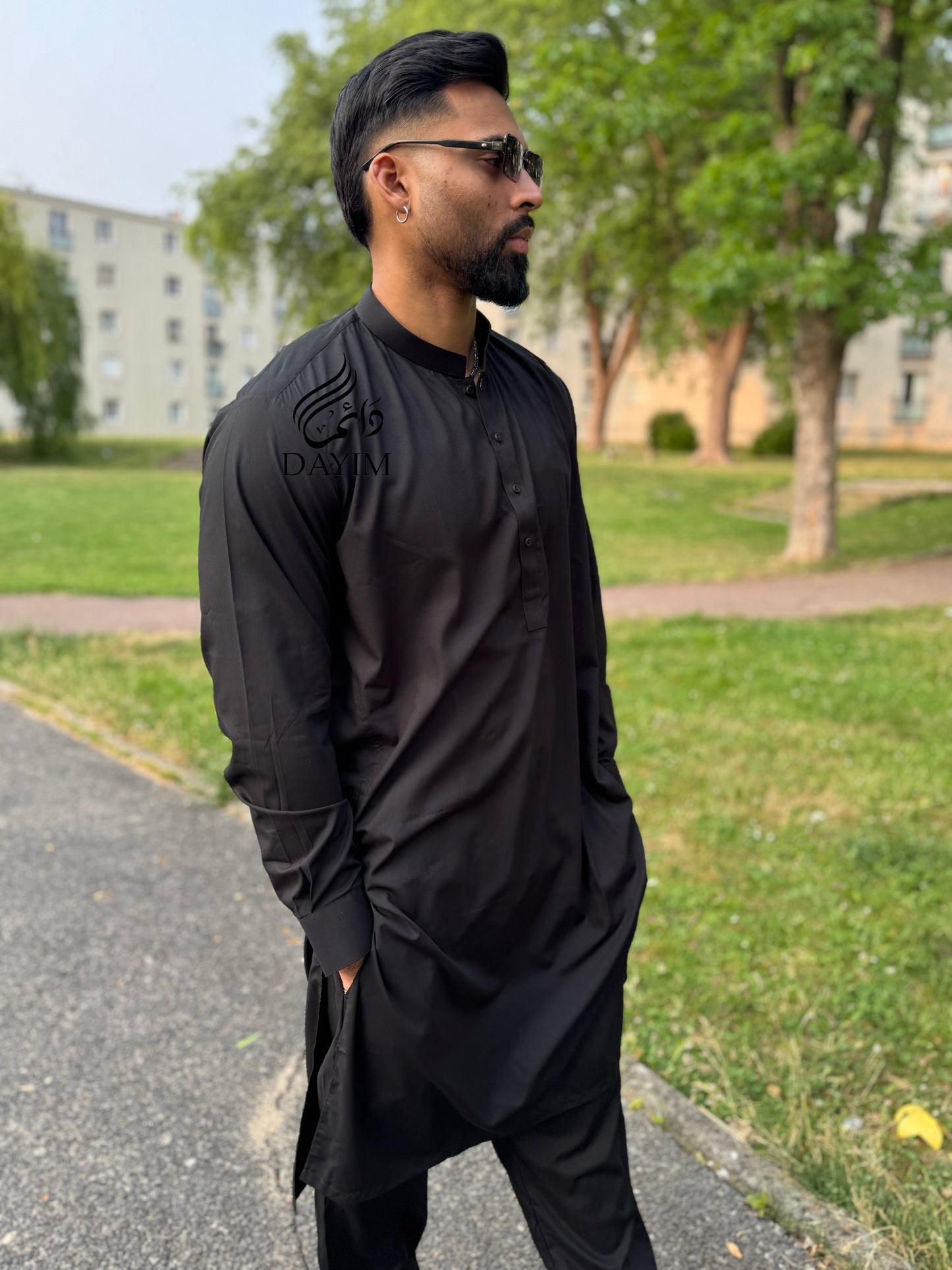 SAHIL - Kurta Trouser Noir