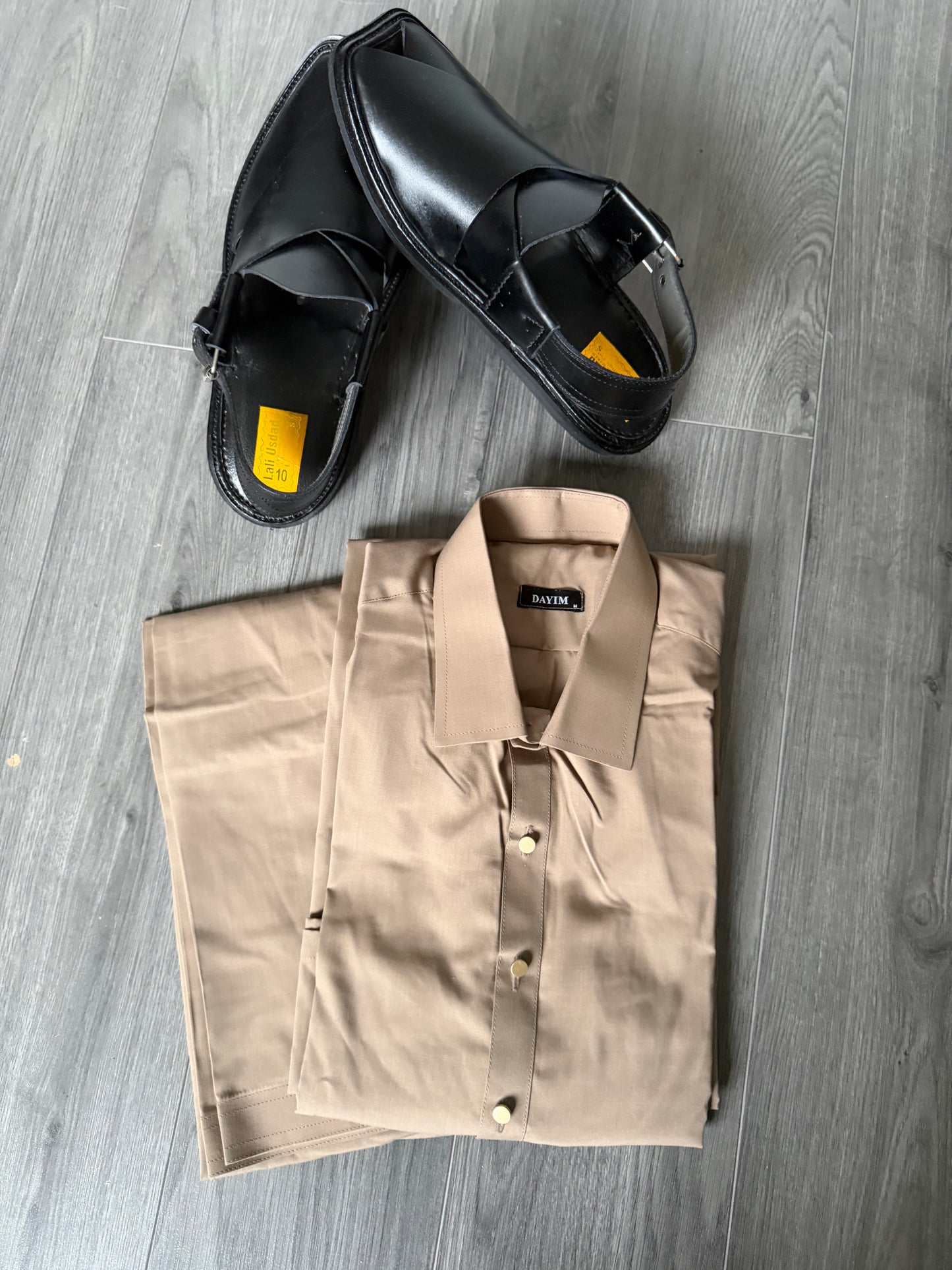 Camel foncé - Shalwar kameez