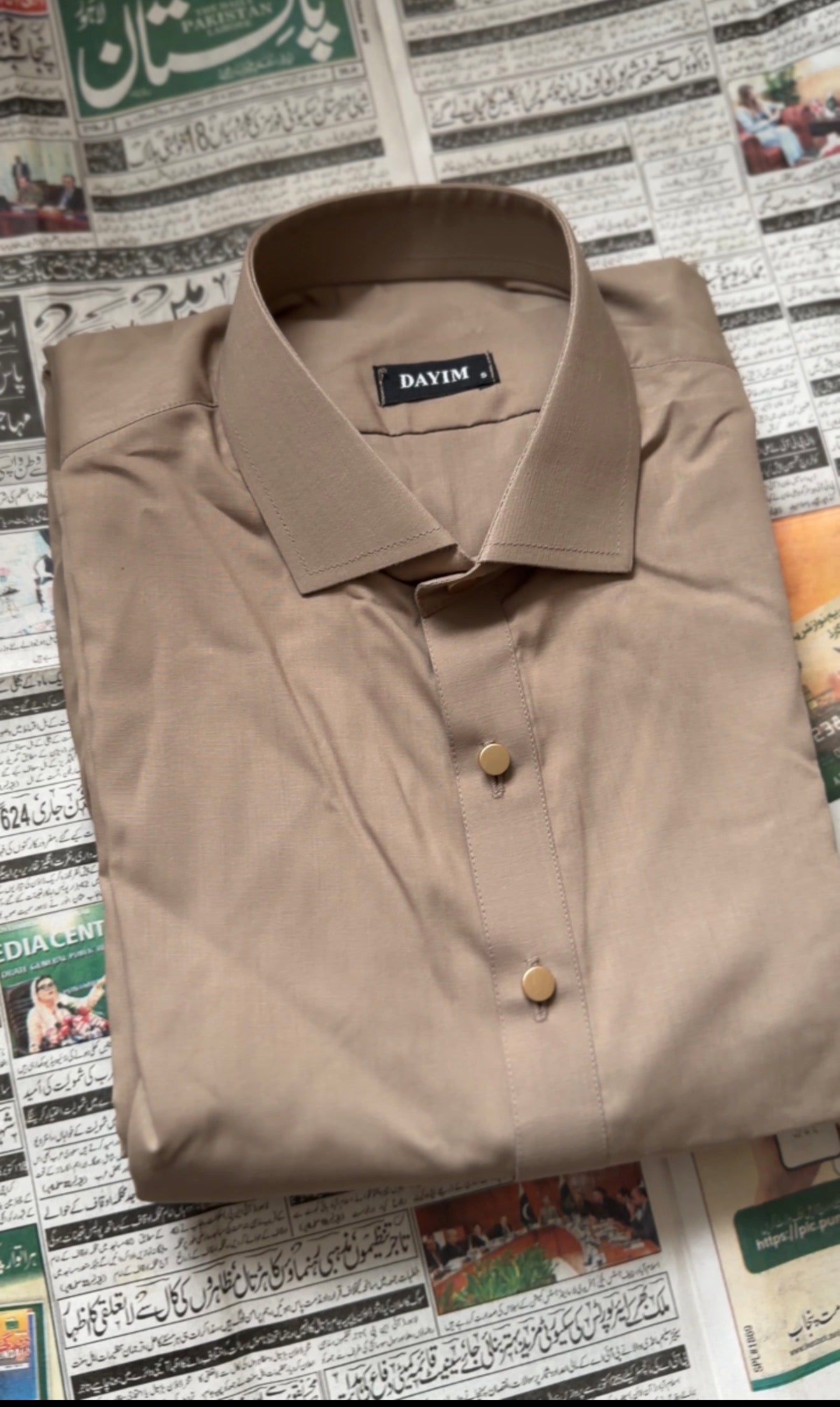 Camel foncé - Shalwar kameez