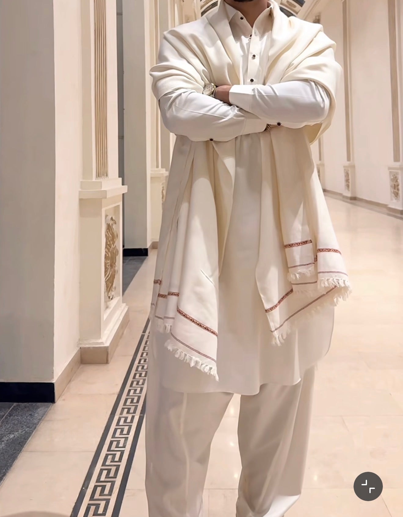 SOHAIL- Boski - cream - Shalwar kameez