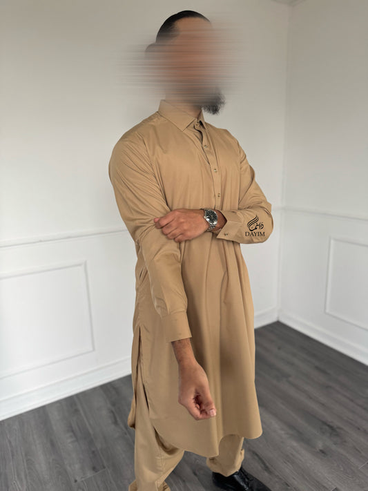 Shalwar kameez - camel