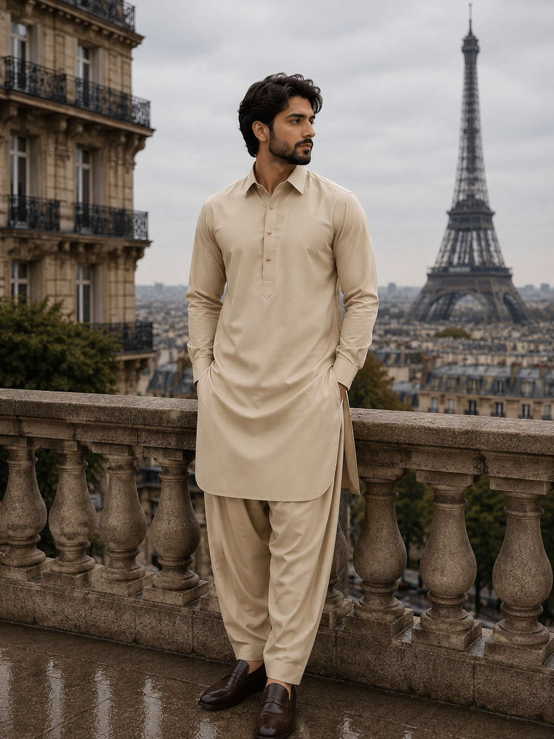 SUIT ZAYAN Beige clair