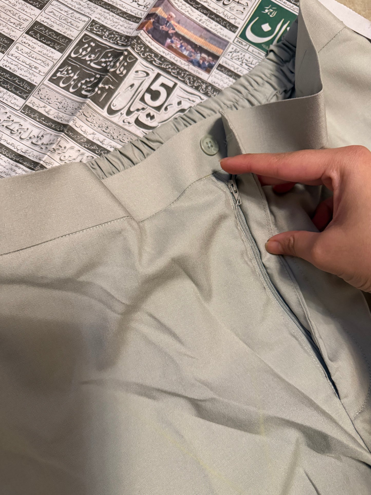 Kurta trouser - gris taupe clair