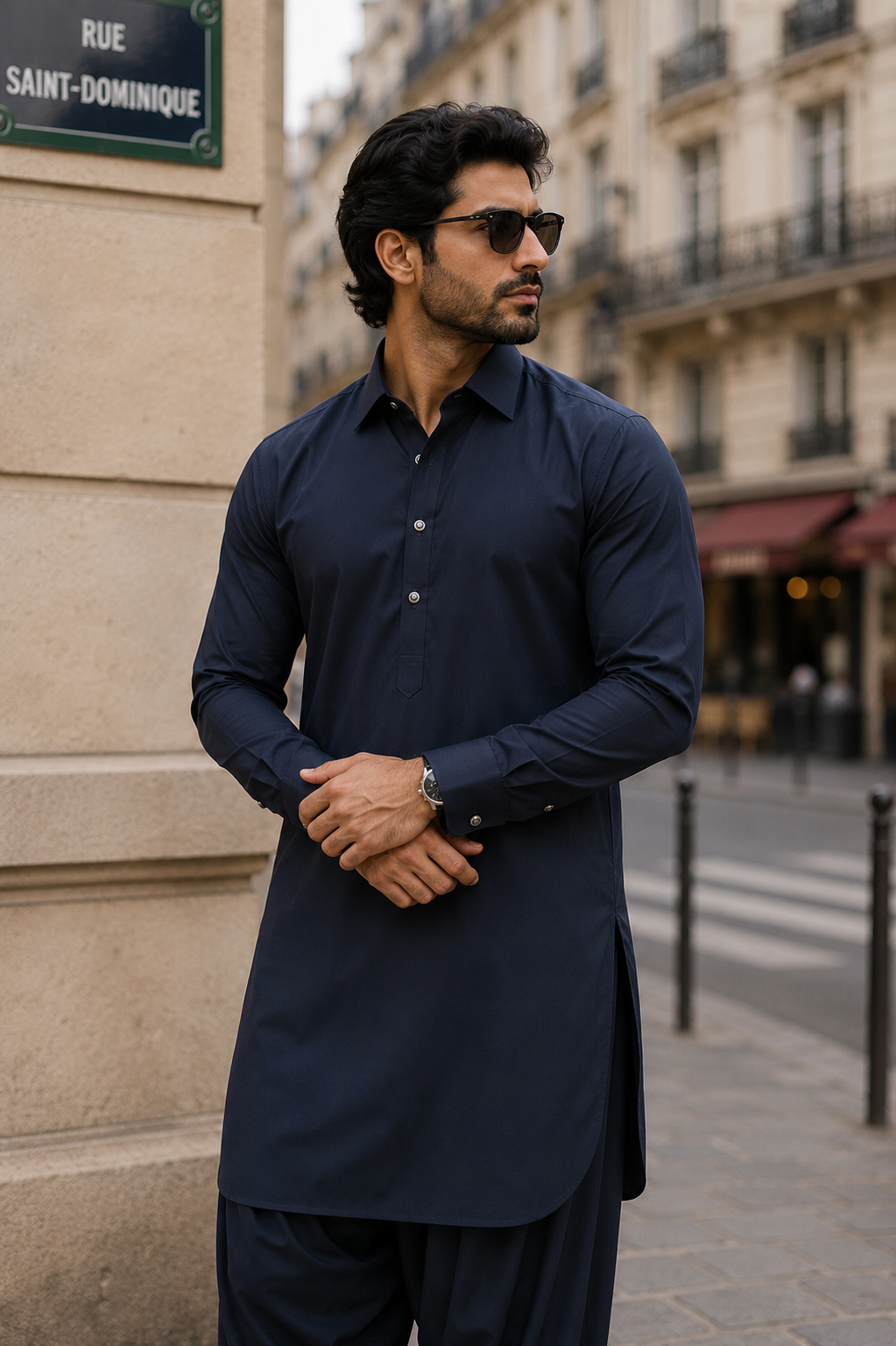 SUIT AMEER - bleu marine