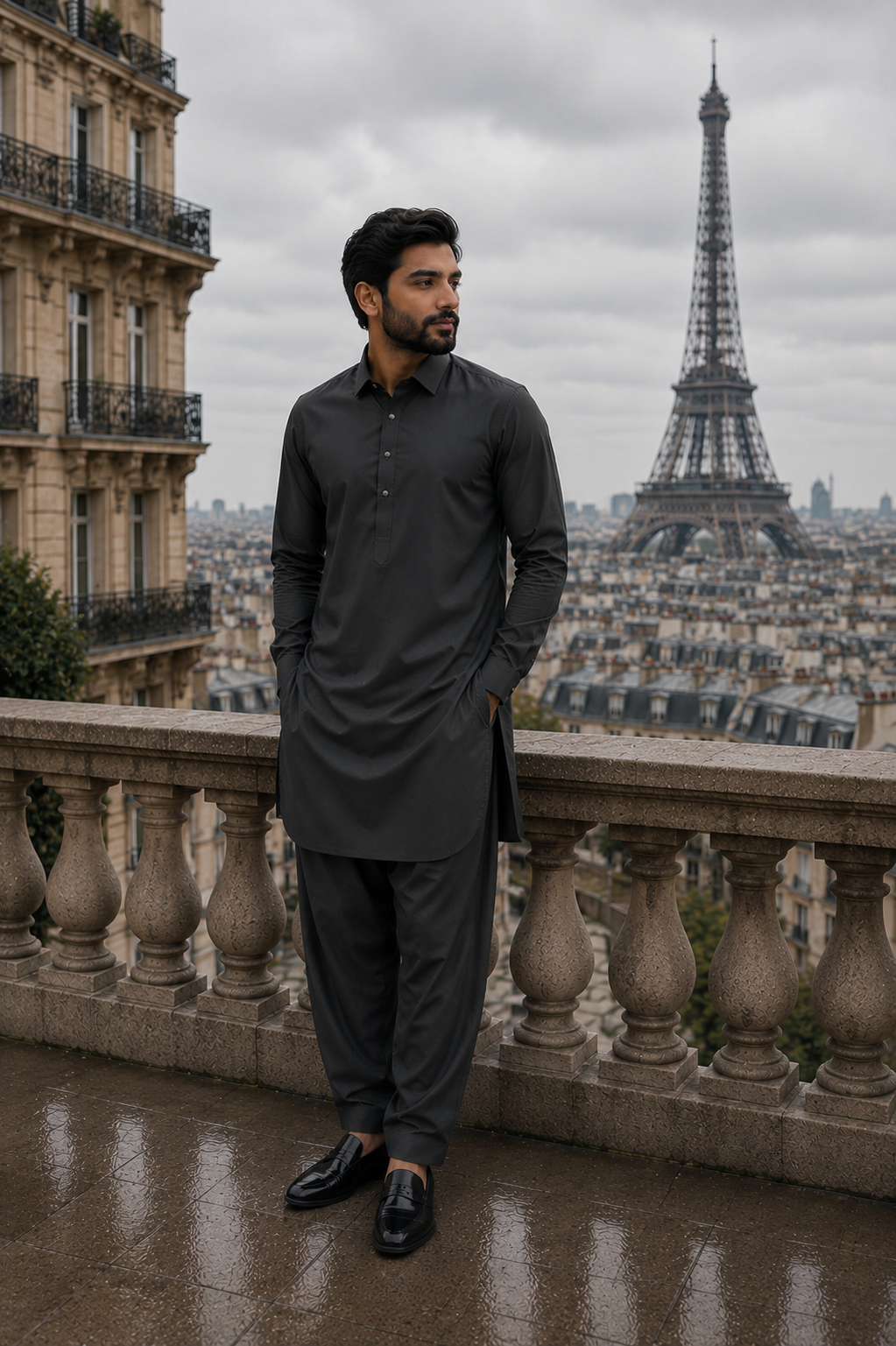 SUIT DAYIM GRIS FONCÉ