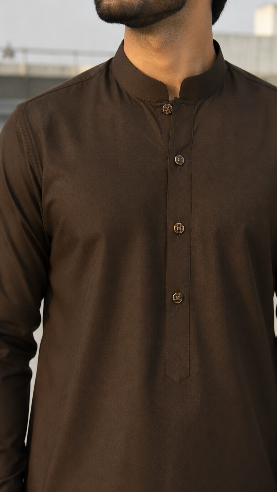 SAIF - Kurta Trouser marron