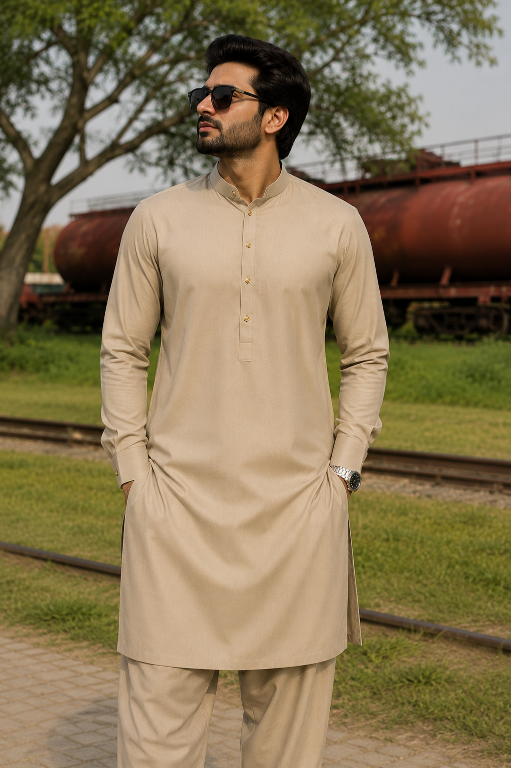 Kurta trouser - beige