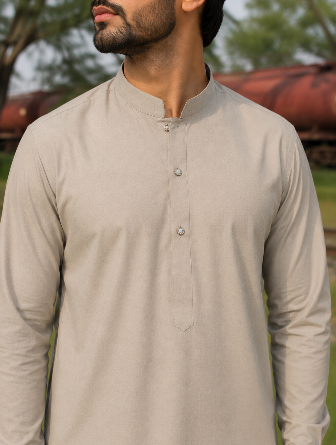 Kurta trouser - gris taupe clair