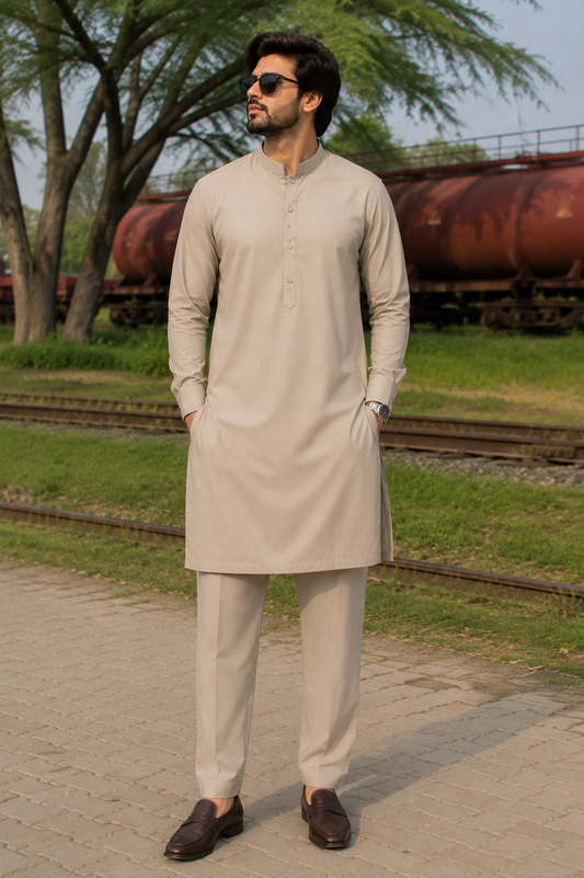 Kurta trouser - gris taupe clair