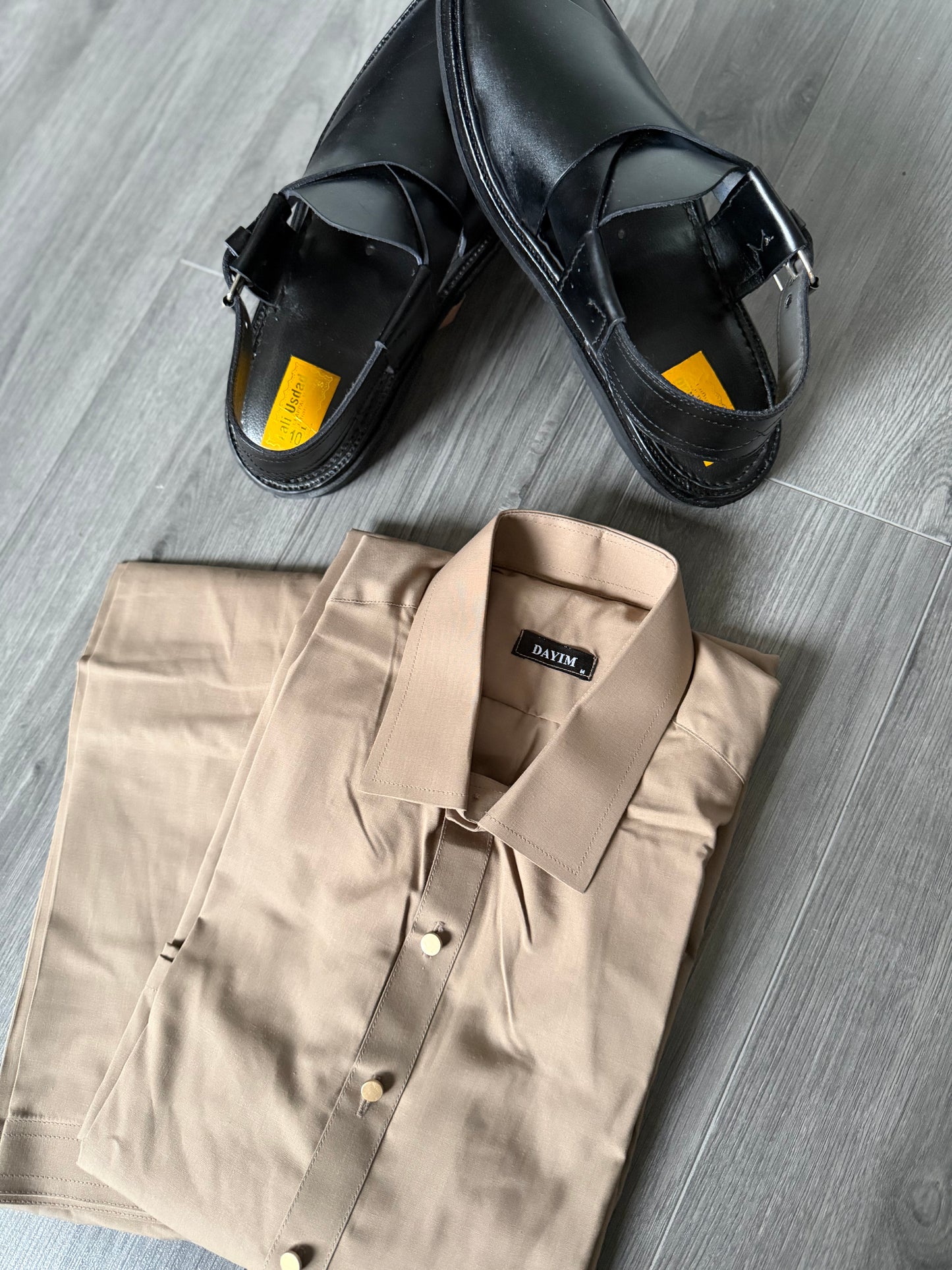 Camel foncé - Shalwar kameez