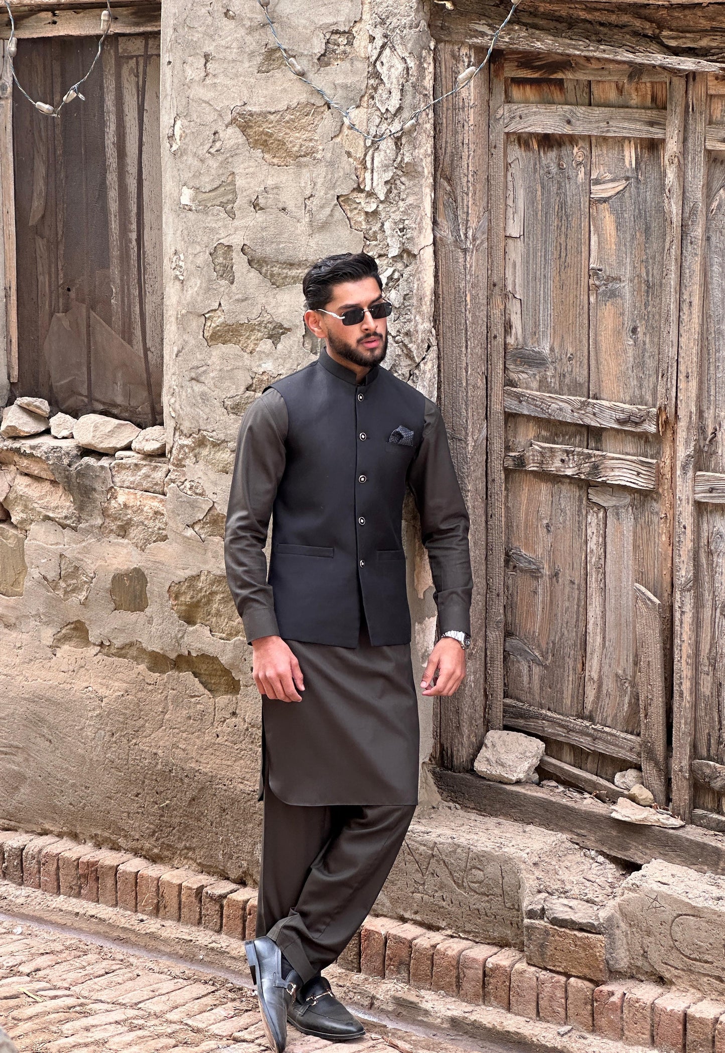 QILA-E-SULTAN - SHALWAR KAMEEZ - Kaki