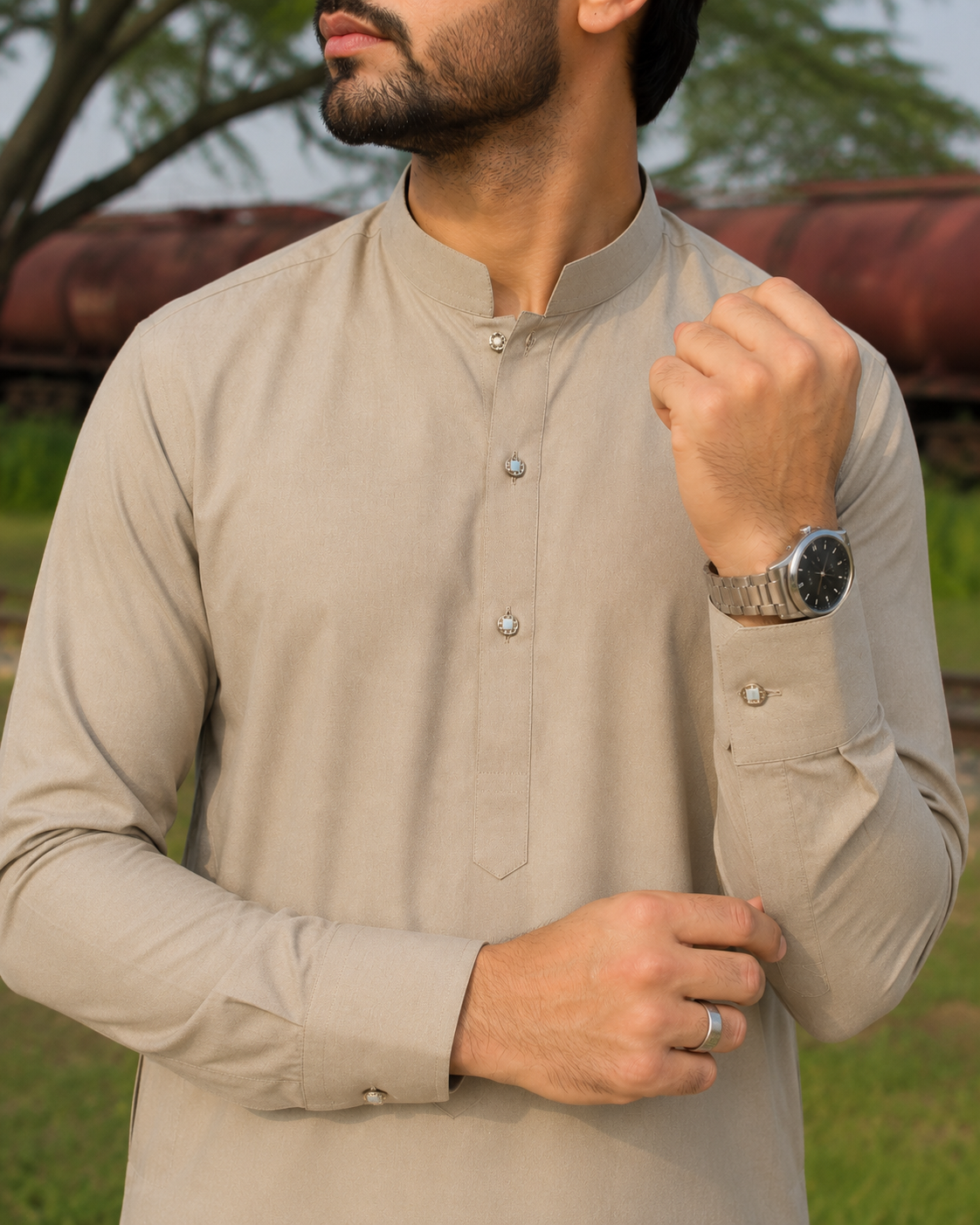 Kurta trouser - gris taupe clair