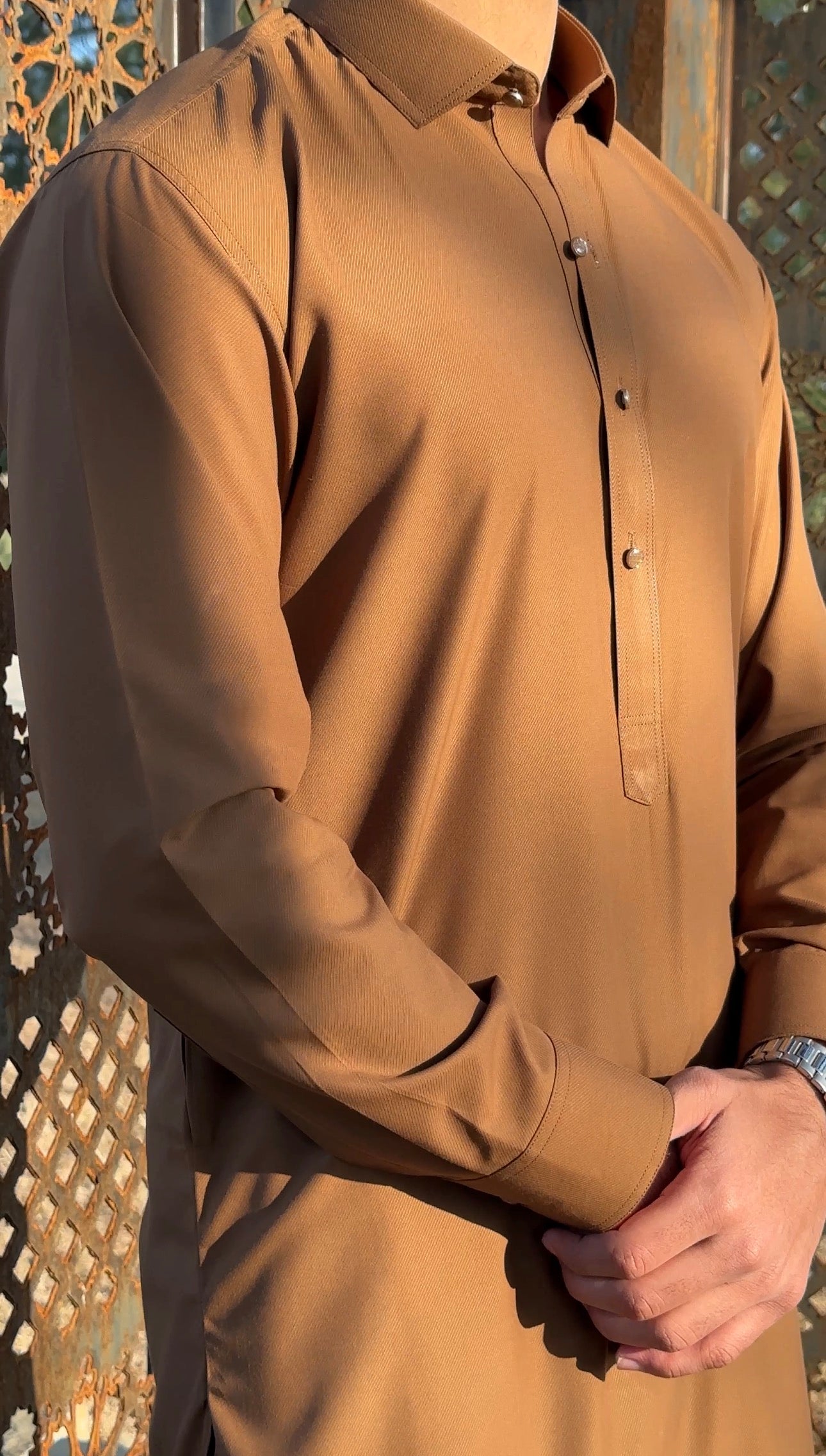 QILA-E-SULTAN - SHALWAR KAMEEZ - Camel foncé